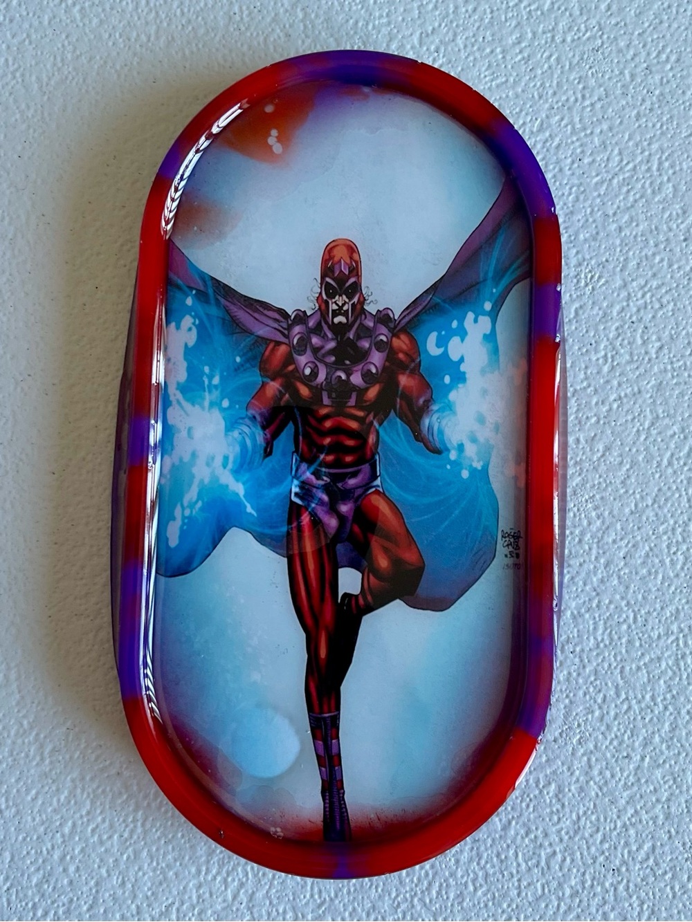 Marvel X-Men Magneto Custom Tray Trinket Dish Comic Book Fan Collectible Gift